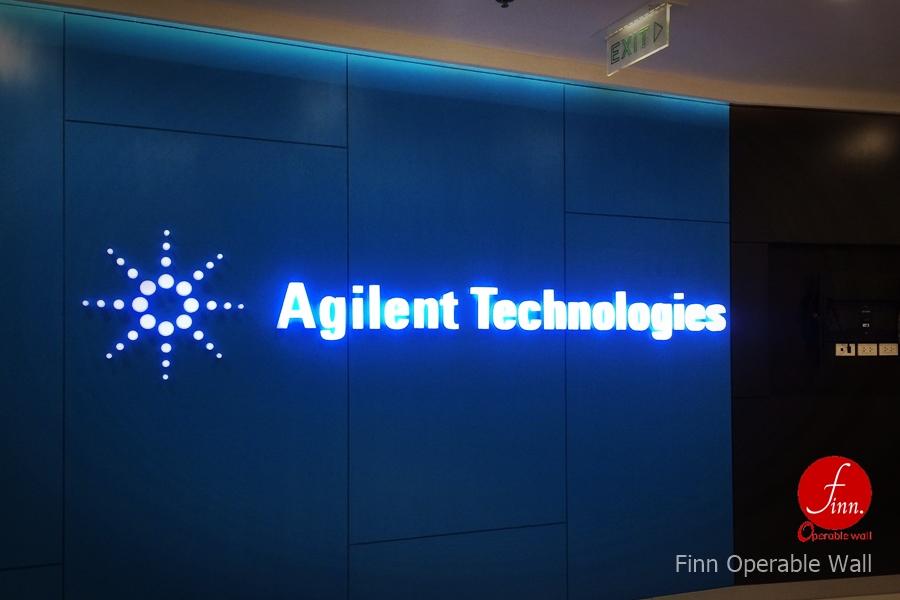 Agilent Technologies@กรุงเทพมหานคร ผลงานผนังบานเลื่อนกระจกกันเสียงเคลื่อนที่ ห้องประชุม และอบรม